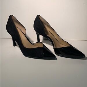 Beautiful Naturalizer Black patent/suede heel NWOT